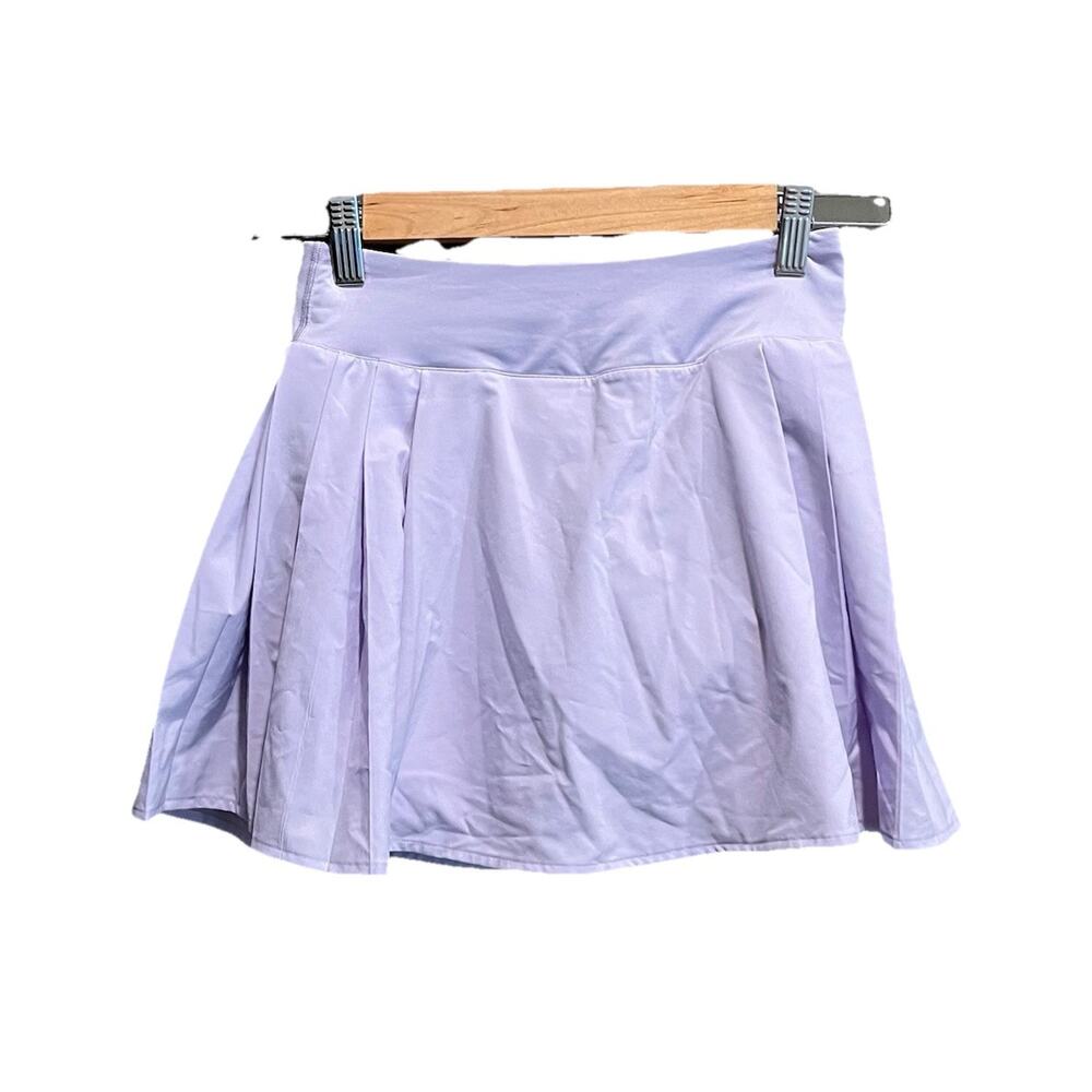 Lululemon Lilac Side Pleat High‎ Rise Women's Activewear Skirt Skort Size 2